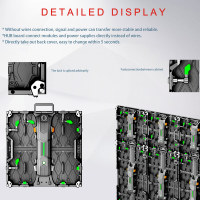 Pantalla LED TOPLED, Holograma Deslumbrante Programable, Mini, Película Japonesa Gratuita, Contador Digital Grande, Pantalla LED de Pared Emergente para DJ, Letrero con Texto