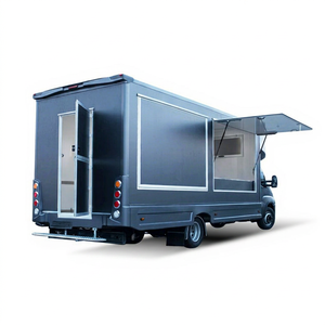 Aluminum Food Truck 5.8m Motorized Mobile Kitchen With Insulated Compartments For Outdoor Catering Use - Product Image 1