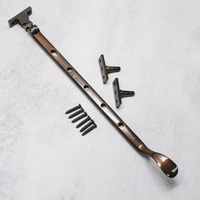 Loquet de fenêtre robuste en laiton massif, finition cuivre antique, installation facile, design traditionnel, pour fenêtre à battant