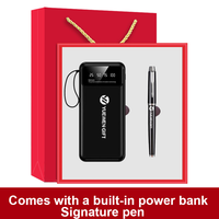 Bestseller Großhandel Personalisierte Luxus-Powerbank Notizbuch USB-Stick Büro Executive Werbegeschenke Firmengeschenk-Set