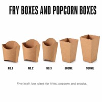 Gobelet en papier kraft jetable à usage unique pour frites, chips, glaces et snacks