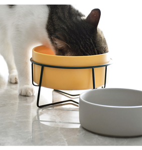 Cuenco de cerámica para perros y gatos, alimentador de agua y comida para mascotas, accesorios para perros pequeños, suministros para perros - Product Image 3