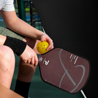 Raquette de pickleball PATS de qualité supérieure, fabriquée directement en usine, épaisseur 16 mm, Kevlar 3K, fibre de carbone Gen3, bord en TPU, surface lisse