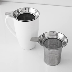 Infuseur à thé en maille d'acier inoxydable avec poignée, filtre à café réutilisable pour la maison, passoire à thé en métal pour thé en vrac - Product Image 2