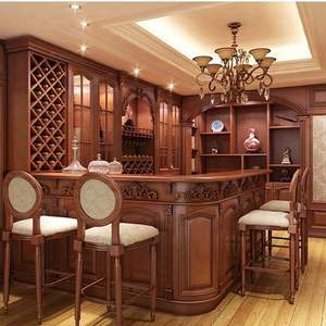 Mueble Bar para Vinos de Estilo Antiguo para el Hogar, Servicio OEM Directo de Fábrica - Product Image 4