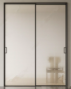 Portes coulissantes en aluminium au design minimaliste avec double vitrage, 2/3/4 panneaux, pour chambre à coucher, salon, usage intérieur - Product Image 4