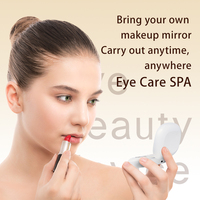 Appareil de massage oculaire micro-courant rechargeable pour le raffermissement de la peau, avec patchs oculaires réutilisables personnalisables pour la beauté et la réduction des rides