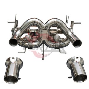 ท่อไอเสีย Vortex Stainless Valvetronic สำหรับ Lamborghini Aventador SVJ LP770-4 แบบ Double X Pipe Catback พร้อมปลายท่อ - Product Image 2