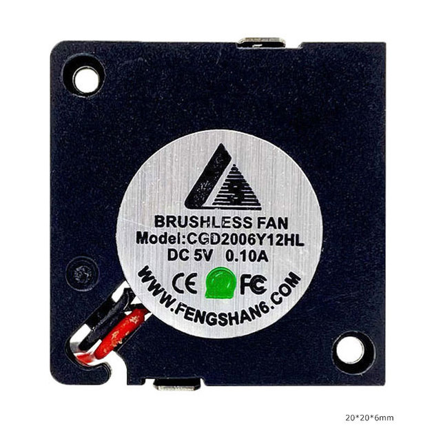 DC 5V 12V Blower Fan 20x20x06mm High Speed 10000rpm Small Noise <18dba for Drone heat dissipation