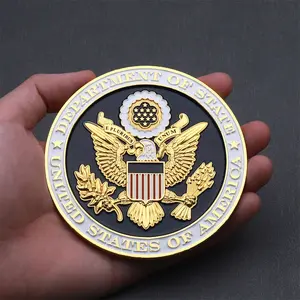 Custom Metal Plated Gold Silver Rounds Brass Copper 3D Metal Coin