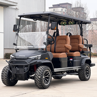 Voiture de golf électrique DC-H-F4+2, chariot de golf surélevé pour la chasse, fabrication de buggy de golf 6 places en stock