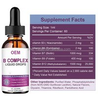 VitaSpring OEM Marque privée Complément énergétique Complexe de vitamine B Liquide Gouttes Complexe de vitamine B Liquide