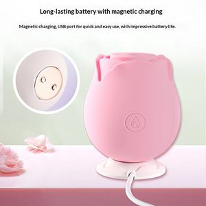 女性用快楽グッズ ローズフラワー吸引式エッグバイブレーター 乳首責め 大人のおもちゃ - Product Image 4