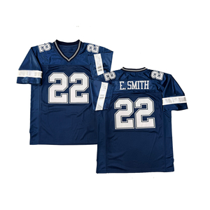 Maillot de rugby vintage pour homme, style cousu, 8 Troy Aikman, 12 Roger Staubach, 21 Deion Sanders, 22 Emmitt Smith, 33 Tony Dorsett, tailles S-3XL - Product Image 5