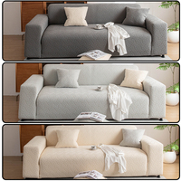 Housses de Canapé Extensibles Lavables en Chenille Imprimée Personnalisée, Style Minimaliste Nordique, pour Canapés Sectionnels - Vente en Gros