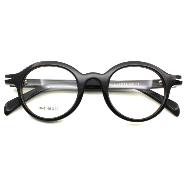 SARA Popular Acetate Round Anti Blue Light Eye Glasses Frames Retro Design for Unisex