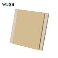 Interruptores y Enchufes de Pared WESA Ultrafinos con Botón Pulsador EU 1/2/3 Vías, Enchufe de Alimentación de 1 Vía, Combinación Libre, Diseño Moderno de Lujo