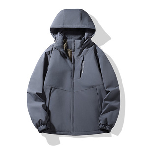 Couples' New <b>Long</b> Motorcycle <b>Jacket</b> Outdoor Windproof <b>Waterproof</b> Canvas Winter Fashionable Comfortable Versatile - Product Image 3