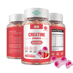 Oem/odm סוכר חינם אנרגיה טרום אימון תוספי מזון 5000 מ ג קריאטין מונohydrate סוכריות גומי סוכריות משקל טבעוני לעלות gummies - Product Image 1