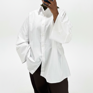 Camicetta Elegante e Casual Willson di Alta Qualità, Semplice e Larga, a Maniche Lunghe per Donne Musulmane, Camicia <span class=keywords><strong>Oversize</strong></span> Estiva Traspirante in Cotone - Product Image 1