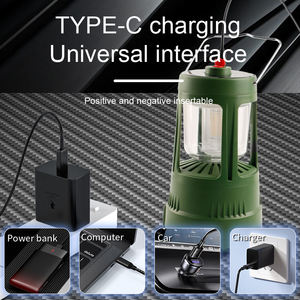Compact Vintage <b>LED</b> <b>Camping</b> <b>Lantern</b> Filament Effect Hanging Handle USB Rechargeable Lithium Battery Waterproof 2700K Warm White - Product Image 6
