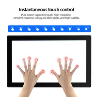 COMPT 8 Inch Open Frame Panel Monitor TFT VGA DC 1024X768 with Touch Screen for Industrial Desktop Use