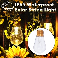 Guirlande solaire de Noël Owl, lumières d'extérieur vintage en plastique, ampoules étanches et incassables IP44, longueur 10M-20M, 2700K, lumière douce et chaude