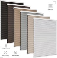 Persianas de Panal Eléctricas Personalizadas de Estilo Popular, Persianas de Panal Inalámbricas Horizontales Integradas para Ventana