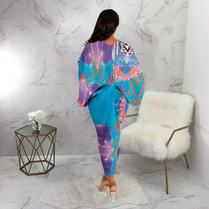 X فساتين نسائية مطبوعة برقبة على شكل حرف V فساتين نسائية نسائية أنيقة للسيدات فساتين نسائية أنيقة غير رسمية للسيدات فساتين نسائية - Product Image 3