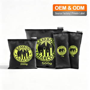 Sac purificateur d'air au charbon de <span class=keywords><strong>bambou</strong></span>, désodorisant pour chaussures, placards, voitures, sacs de sport et pièces. - Product Image 1