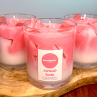 Handgemachte Großhandel Home Decor Glas Jar Jelly Wax Kreative Lebensmittel Getränk Neuheit Erdbeer Matcha Kaffee Latte Duft kerze