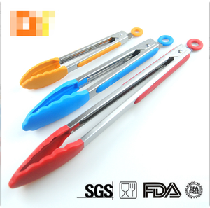 Premium Edelstahl Silikon Lebensmittel zange Set 7 9 <span class=keywords><strong>12</strong></span> Zoll BBQ Grill zange für Küche Kochen & Steak Braten - Product Image 6