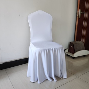 <span class=keywords><strong>Mariage</strong></span> Polyester blanc <span class=keywords><strong>housse</strong></span> <span class=keywords><strong>de</strong></span> <span class=keywords><strong>chaise</strong></span> coton YC-816 - Product Image 3