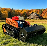 Tondeuse à gazon sans fil diesel 4 temps télécommandée pour terrains extérieurs complexes, haute efficacité et grande durabilité