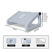 Repose-pieds massant multifonctionnel en plastique, style minimaliste moderne, réglable, pour bureau, maison, chambre, coussin de pieds