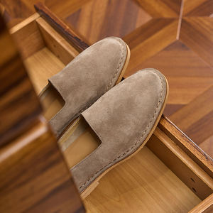 Nouvelles Chaussures Décontractées Homme en Daim Véritable Italien, Mocassins en Velours de Marque, Qualité Supérieure, Style Bateau Durable - Product Image 3