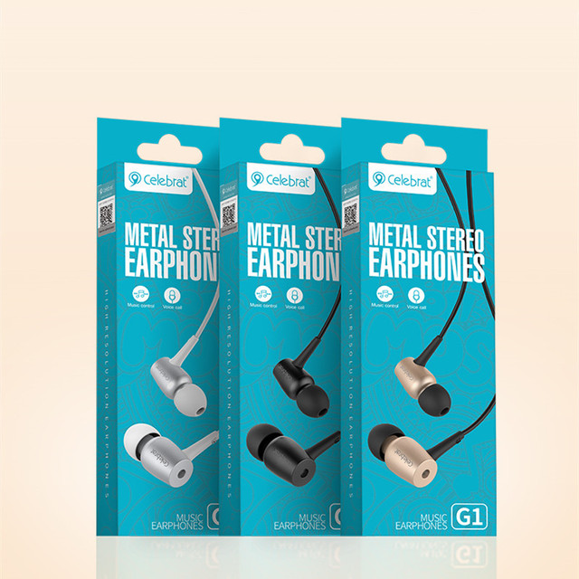 Wholesale Handfree G1 Earphones Headphones Earphones Metal Earphone With Mic