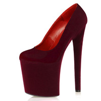 Nouvelles chaussures à talons aiguilles super hauts de 20 cm avec plateforme, idéales pour défilés, danse sur barre et spectacles, modèle T-stage, pour femmes, à bouche peu profonde