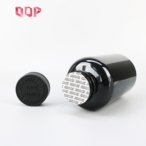 Vente en gros de flacons en capsule noirs personnalisés de haute qualité, emballage pharmaceutique en plastique PET pour produits de santé avec bouchon à vis - Product Image 4