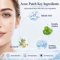 Patchs Hydrocolloïdes Transparents Anti-Acné à l'Huile d'Arbre à Thé de Qualité Supérieure pour le Traitement des Imperfections du Visage (Marque Privée)