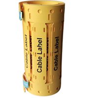 Étiquette de câble d'identification en polyoléfine sans halogène Marqueur Tube Fil Étiquette Manchon Marqueur Bandes Étiquette Carte