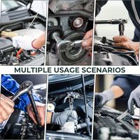 Juego de Llaves de Trinquete de 53 Piezas, Mango de 24 Dientes, Herramienta Mecánica Métrica, Reparación Automotriz, Uso Doméstico, Personalizable, OEM, Estuche Rígido