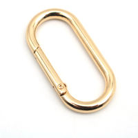 Mousqueton ovale personnalisé en alliage de zinc de 40 mm, robuste et durable, pour sacs, porte-clés, attaches de bagages, accessoires de sac à main