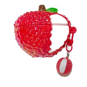 Lindo Lychee galvanizado para <span class=keywords><strong>airpods</strong></span> <span class=keywords><strong>Pro</strong></span> <span class=keywords><strong>Apple</strong></span> Bluetooth funda para auriculares 1/2/3/4 generación funda protectora de dibujos animados adecuada - Product Image 5