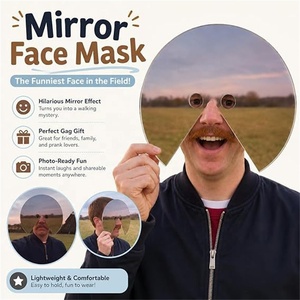 Miroir créatif à porter sur la tête, <span class=keywords><strong>accessoire</strong></span> de photographie réfléchissant pour le visage, pour selfies de voyage surrealistes, <span class=keywords><strong>accessoire</strong></span> unique pour fêtes et festivals - Product Image 4