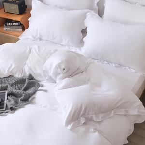 Cao Cấp Bộ Đồ Giường Đặt Đầy Đủ Kích Thước Màu Trắng Sang Trọng Vua Nữ Hoàng Kích Thước Thiết Kế Giường Comforter Bộ - Product Image 4