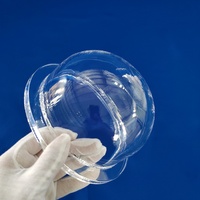 Cloche en verre de quartz transparent sur mesure, directement de l'usine, avec services de cintrage, découpe et soudure