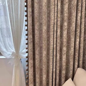 2025 tùy chỉnh Mỹ Retro Rose Manor Red Brown màn rèm cửa & valances cho phòng khách & phòng ngủ - Product Image 3