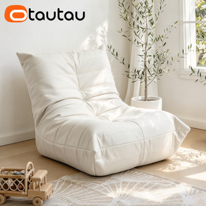 Funda para <span class=keywords><strong>Puff</strong></span> Otautau sin Relleno, Chaise Longue Reclinable, <span class=keywords><strong>Puff</strong></span>, Sofá Cama con Reposapiés Otomano SF025 - Product Image 6