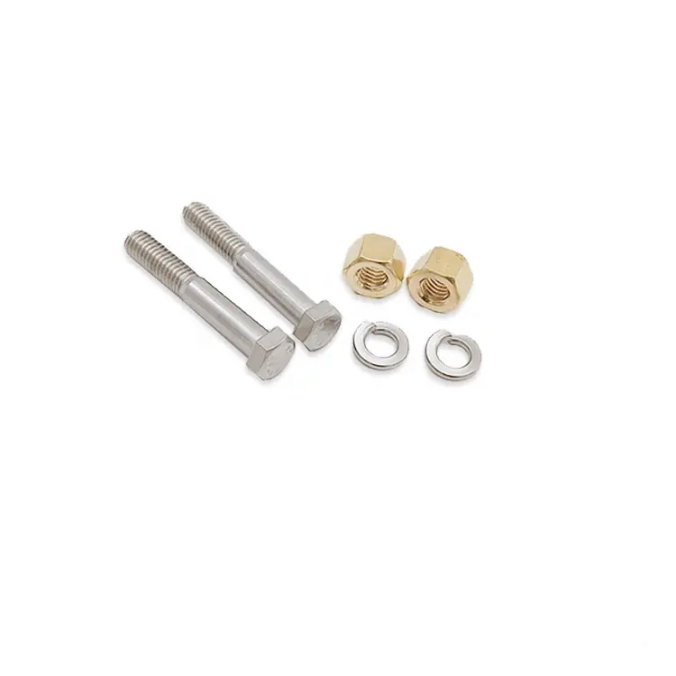 Brass Nut Washer and Bolts for 1/2inch to 4inch Double Bolted Clamp